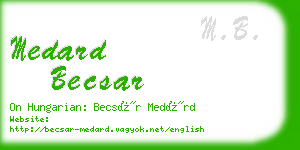 medard becsar business card